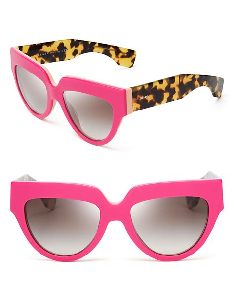 pink glasses prada